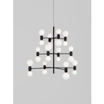 Suspension ABALLS CHANDELIER 12 NOIRE de Parachilna