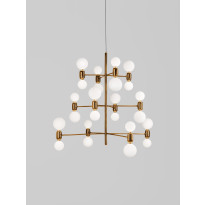Suspension ABALLS CHANDELIER 12 DORÉE de Parachilna