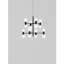 Suspension ABALLS CHANDELIER 8 NOIRE de Parachilna