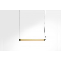 Suspension B15 T H. PE - DIFFUSEUR EN VERRE TRANSPARENT - NOIR de Parachilna