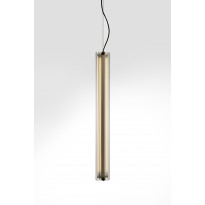 Suspension B15 T V. PE - DIFFUSEUR EN VERRE TRANSPARENT - NOIR de Parachilna