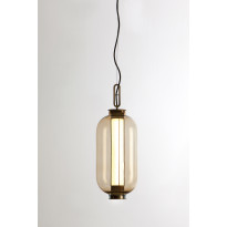 Suspension BAI T BA BA BRONZE - DIFFUSEUR EN VERRE AMBRE de Parachilna