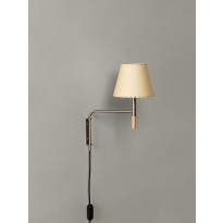 Applique BC Métal Nickel Parchemin Beige
