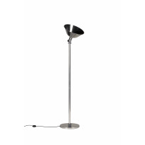 Lampadaire GATCPAC Métal Argenté / Bois / Parchemin Beige