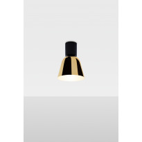 Plafonnier LIGHTO C PE NOIR MAT - COUPE EN BRILLANT DORÉ de Parachilna