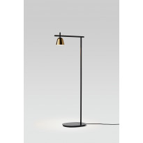 Lampadaire LIGHTO P NOIR MAT - COUPE EN BRILLANT DORÉ de Parachilna