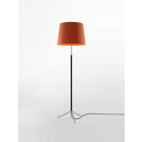 Lampadaire PIE DE SALÓN Métal Chromé / Ruban Tuile