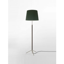 Lampadaire PIE DE SALÓN Métal Chromé / Ruban Vert