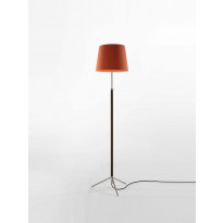 Lampadaire PIE DE SALÓN G3 Métal Chromé / Ruban Tuile