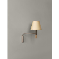 Applique BC Métal Nickel Parchemin Beige