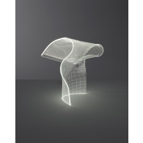 Lampe de table GWEILO SONG ARGENT ANODISÉE de Parachilna